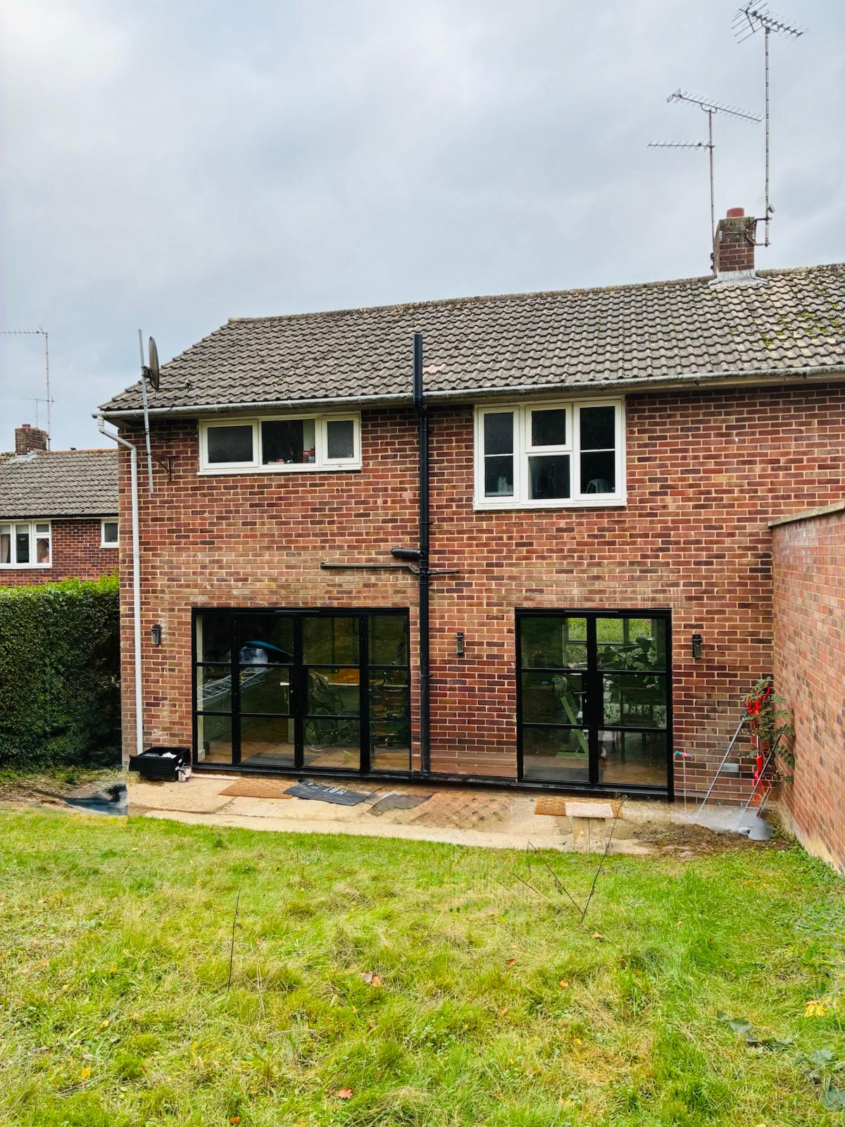 Crittall-style steel patio doors